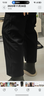 杉努（SHANNU）裤子男士秋冬季加绒加厚休闲宽松直筒阔腿九分小西裤 黑色 2XL 实拍图
