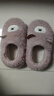 酷趣（Coqui）棉拖鞋秋冬舒适毛绒加厚保暖棉拖鞋童款 粉色30-31 CQ2303 实拍图