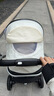 纽贝耳newber婴儿车 婴儿推车 婴儿车0-3岁用折叠可坐可躺带减震 可换向 黑白 防风保暖罩+防蚊罩+护脊板 实拍图