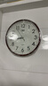 康巴丝（Compas）挂钟 创意简约钟表客厅石英钟表挂墙时钟 c2855 咖木色 26cm直径 实拍图