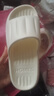 洁丽雅拖鞋女夏季室内家居家用浴室洗澡防滑防臭EVA情侣静音凉拖鞋男夏 白色【热卖款】 40-41 （适合39-40码） 实拍图
