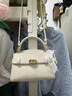 CHARLES&KEITH鳄鱼纹凯莉包手提斜挎婚包包女包生日礼物CK2-50270880-1 Ivory象牙色 S 实拍图