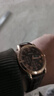 正品男士手表高档休闲石英表简约气质男表皮带高颜值罗马时尚腕表 咖啡色指挥官款 实拍图