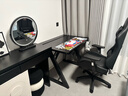 南皇电竞椅游戏椅子电脑椅人体工学椅可躺久坐舒服力学椅宿舍休闲办公 5代按摩款-纳帕暗夜黑-3级气杆-搁脚-6D扶手乳胶坐垫 155-180度(含) 可旋转可升降扶手 -尼龙脚 实拍图