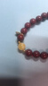 普陀山高含量朱砂手串蜜蜡佛珠五行手链紫金砂本命年礼物 实拍图