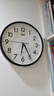康巴丝（Compas）挂钟客厅 静音走时简约石英钟表挂墙时钟 c2855 黑色 26cm直径 实拍图