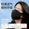 海氏海诺医用外科口罩低呼吸阻力3d立体夏季轻薄透气黑色无菌独立防晒40只 实拍图