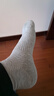 李宁袜子男运动袜跑步袜篮球袜羽毛球袜纯棉防臭吸汗中筒袜子 灰色三双【均码】 实拍图