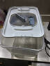京东物流 家用翻盖装米桶五谷杂粮密封桶防虫防潮食品级密封桶 透明白 12斤 实拍图