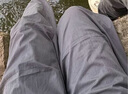 UR2025秋季新款女装松紧腰抽绳宽松微褶束脚裤UYY650022 深灰 XS 实拍图
