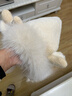 唐狮（TonLion）冬季可爱小鹿角毛绒茸保暖护耳三件套双层加厚围巾手套一体帽子女 米色 晒单实拍图