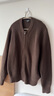 优衣库合作款男装女装圆领针织开衫长袖毛衣毛衫外套479731 38 深褐色 L /175/100A 实拍图