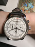 齐博林（Zeppelin）德国手表男原装商务休闲石英三眼多功能男表名表齐柏林生日礼物 推荐8680-3(全盘夜光,计时,闹铃) 实拍图