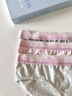 蕉内（Bananain）301S女士三角精梳棉内裤撞色腰带7A抗菌中腰本命马年红色礼盒3件 【加弹款】渐变粉腰-花灰色系 3条 M 实拍图