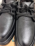 卡帝乐鳄鱼（CARTELO）真皮冬季爸爸棉皮鞋加绒加厚休闲男棉鞋中老年高帮男士棉鞋保暖男 【棉鞋】黑色系带 41 标准码 实拍图
