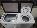 小鸭牌洗衣机半自动双桶双缸家用大容量小型租房宿舍波轮脱水甩干两用双杠省电老式强动力易操作以旧换新 23.5公斤【洗15+脱8.5不锈钢内桶玻璃面板】 实拍图