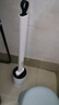 大卫长柄软胶马桶刷家用洁厕刷可夹洗脸巾H8+收纳底座+1包清洁巾 实拍图