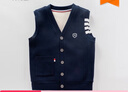 努比屋 儿童马甲男孩秋季马夹大童外穿背心男童春秋坎肩衣服 藏青色 150 实拍图