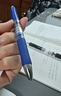 得力（deli）S01中性笔签字笔 0.5mm子弹头经典办公按动笔水笔 蓝色 12支/盒 S01 实拍图