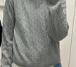 优衣库女装可机洗纽花针织连帽套头衫/25秋冬新款478871 06 铅灰色 L /160/88 实拍图