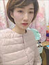 爆款轻薄棉衣女短款2025秋冬新款修身保暖圆领棉服内胆小棉袄外套 粉色-正品【卡码拍大】 M 建议80-90斤 实拍图