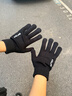 卡尔美（KELME）骑行手套男毛线手套冬季保暖手套防寒触屏手套跑步运动训练 黑色  实拍图