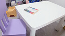 宜家（IKEA）MAMMUT玛莫特儿童桌学习绘画小桌子学生家用幼儿园餐桌 白色儿童桌77x55cm 实拍图