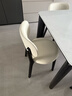 致喜北欧实木餐椅家用简约餐桌椅奶油风靠背座椅软包椅子久坐舒服餐椅 黑色实木框架-米白色猫爪皮 实拍图