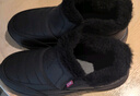 足力健老人鞋加绒羊毛靴中老年防寒保暖雪地靴棉鞋冬季男鞋 8689K黑色42 实拍图