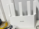 Tenda腾达路由器【千兆WiFi6+穿墙王】无线AX3000信号增强家用放大器Mesh国家补贴金榜一名云霄白立式 实拍图