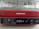 大宇（DAEWOO）【万食电蒸锅】加厚高硼玻璃 多功能炖蒸煮一体蒸汽锅煎烤涮火锅不锈钢S31红色 实拍图