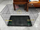 憨憨宠鸟笼 鹦鹉笼特大号鸟笼子外出携带笼观赏笼鸟窝八哥画眉鸟笼套装 黑色群鸟笼大号75*45*49.5cm 实拍图