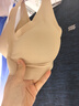 ubras【2件装】无尺码免拆V领内衣女背心美背粉底液色文胸罩无痕隐形 裸感肤+奶盐蓝 实拍图