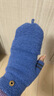 迪淑琪儿童手套秋冬季男孩防寒6-12岁保暖男童半指翻盖五指小学生写字 M标（天蓝）10-18岁 均码 实拍图