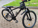 永久自行车成人山地车自行车学生男女铝合金变速公路自行车油碟单车 【铝架/全套密封轴承】黑金色 24速 26寸【推荐155-185cm】 实拍图