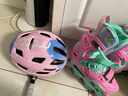 米高轮滑鞋儿童溜冰鞋女童初学中小学滑轮滑冰旱冰鞋直排轮S3套装粉S 实拍图