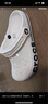 卡骆驰（CROCS）洞洞鞋贝雅卡骆班轻便耐磨一脚蹬休闲鞋|205089 冬日白/彩色-1LI 37 /38(230mm) 实拍图