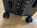 90分PC旅行箱铝框行李箱20英寸商旅两用可登机拉杆箱登机箱曜石黑 实拍图