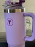 特百惠（Tupperware）大T保温杯1.1L大容量男女水杯子便携咖啡杯带把手圣诞礼物 冰沙紫 实拍图