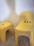 禧天龙家用加厚凳子椅子带靠背幼儿矮凳宝宝椅小板凳换鞋凳 创意凳子 亮丽黄1只装【新款椅凳】 实拍图