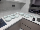 景德镇（jdz）影青陶瓷餐具高温碗碟套装碗盘家用乔迁礼盒装乔迁之喜搬家礼物 流影56头礼盒套装（10人食） 56头 实拍图