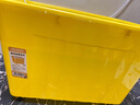 SPACEXPERT 衣物收纳箱特大号塑料整理箱车载储物箱60L黄色 1个装 带轮 实拍图