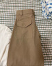 优衣库女装针织廓形长裤/弯刀镰刀裤子25秋冬新款483722 483722/01乳白色 M 实拍图
