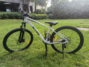 喜德盛山地自行车黑客380避震前叉21速禧玛诺变速X6铝合金车架通勤代步 白/黑色（25款） 15.5寸（建议身高150-165cm） 实拍图