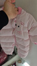 巴拉巴拉童装婴儿羽绒服连体衣宝宝2025新款冬装加厚保暖哈衣爬服萌趣造型 粉色小猫-白鸭绒 80 cm-充绒量79g起 实拍图