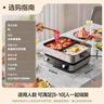 美的（Midea）火锅专用锅 电火锅 电煮锅8L多功能锅 鸳鸯锅分区控温 分体式多用途锅火锅锅HGS382712 实拍图