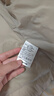 坦博尔轻薄羽绒服女短款翻领宽松舒适衬衫式女士外套330226D 椰奶咖160 实拍图
