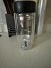 希乐玻璃杯双层玻璃水杯高颜值男士商务办公茶水分离杯便携泡茶杯子 实拍图