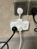 公牛（BULL）转换插头/品字形一转三插座/转换插座/电源转换器 适用于卧室、厨房 3位总控开关  GN-9603K白色 实拍图