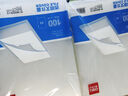 得力（deli）L型A4文件套透明文件袋单页夹单片夹资料夹票据收纳加厚二页式快递袋磨砂光面镜面插页袋 【100只磨砂】经典文件套 P05700 实拍图
